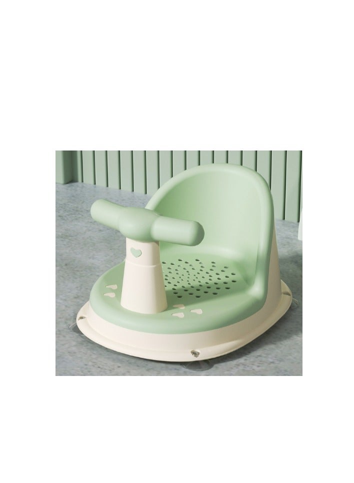 Baby Bath Seat, Shower Stool, Suction Cups, Assisted Seat, Bathtub Seat, Newborn Baby Bath Seat, GREEN