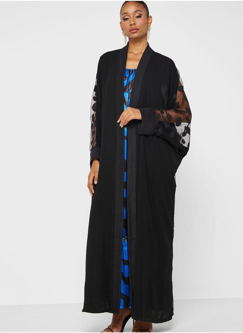 Printed Knitted Abaya