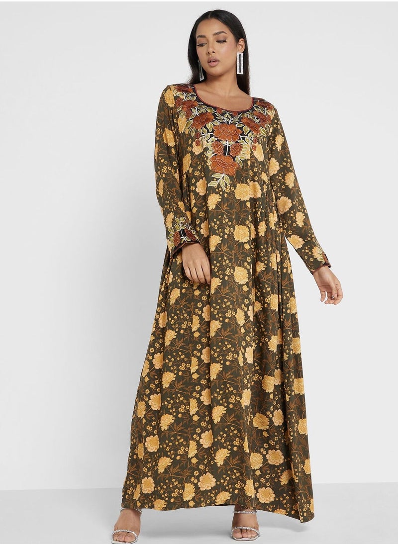 All Over Printed Jalabiya