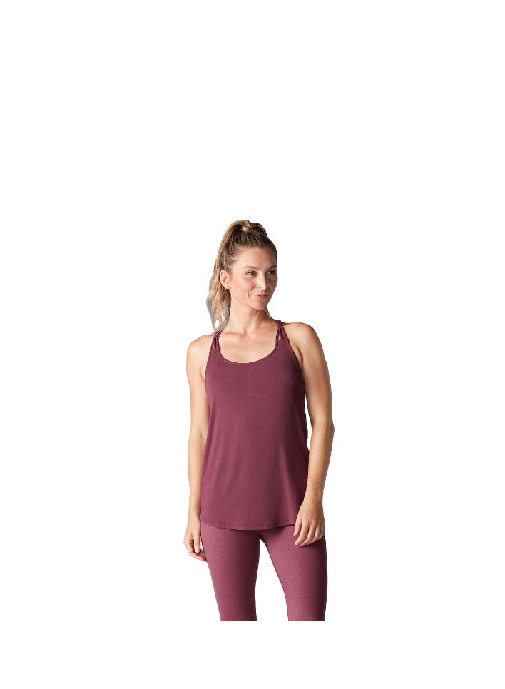 BRAIDED STRAP TANK GARNET LARGE