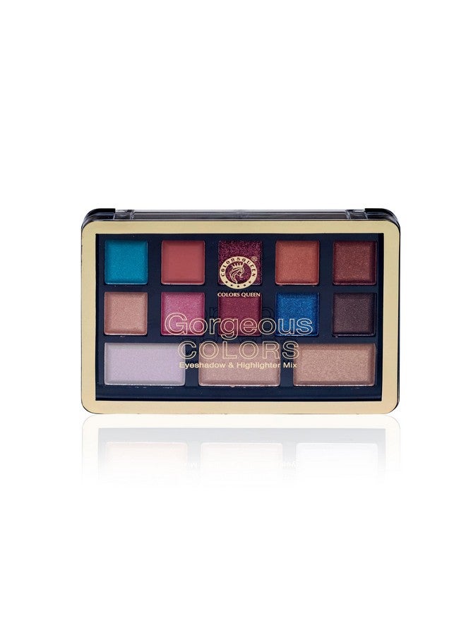 13 Colours Pigmented Eye Shadow Palette| Easily Blendable With Flawless Finish- Multicolour -002