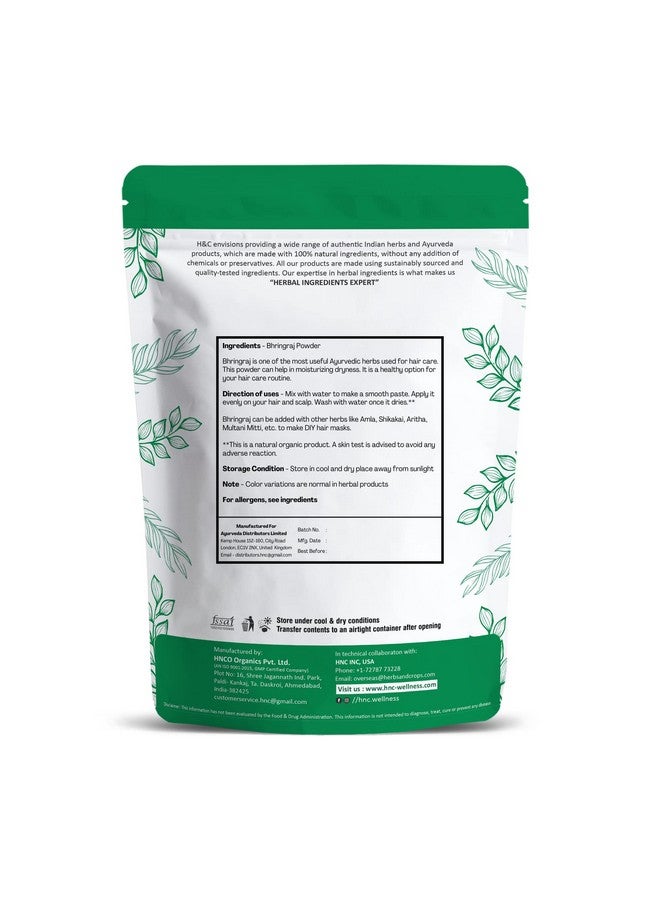 Natural Bhringraj (Eclipta Alba) Powder 227G 0.5 Lb 08 Oz For Hair Growth Rejuvenator