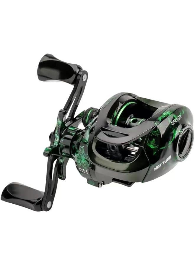 Fishing Baitcasting Reel, Baitcaster Fishing Reels with 18+1BB Stainless Steel Ball Bearings,Magnetic Braking System for Fishing Saltwater Freshwater, Available in 7.1: 1