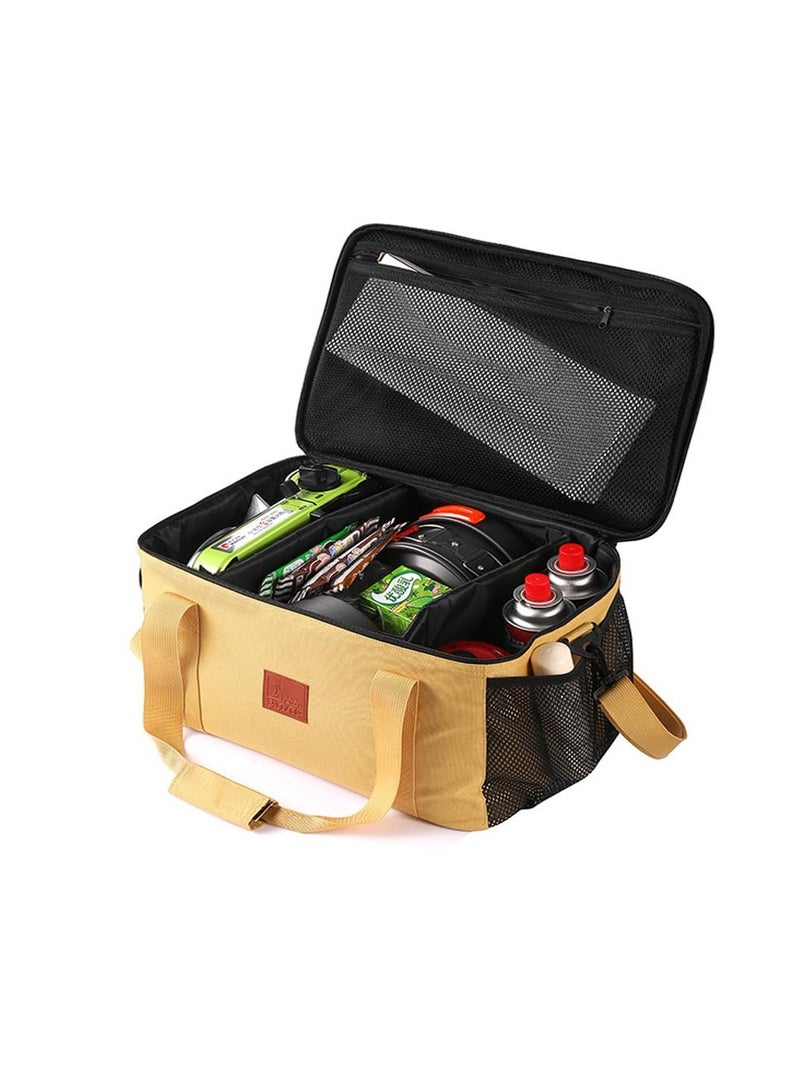 Camping Cookware Storage Bag, Camp Stove Carrying Bag, Cooking Utensils Organizer for Camping, Must-have Accessories for Barbecue, Camping, Outdoor Barbecue Organizer Bag