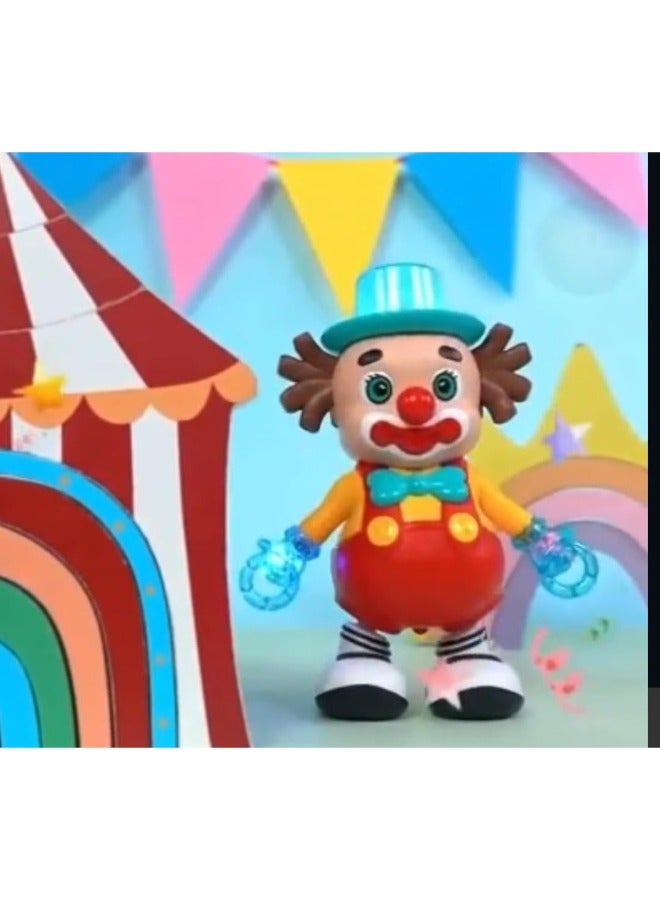 Battery Operated Dancing Clown Toy – Fun Performance with Lights and Sound