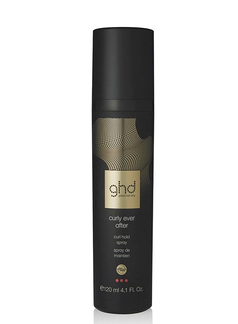 Curly Ever After Heat Protectant for Hair Curl Hold Spray for Hair Styling, Heat Protection System for Higher Definition, Longer Lasting & Superior Hold Curls 120ml