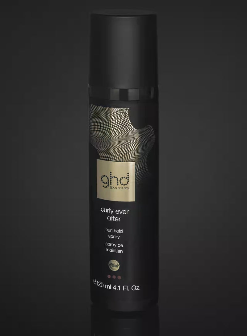 Curly Ever After Heat Protectant for Hair Curl Hold Spray for Hair Styling, Heat Protection System for Higher Definition, Longer Lasting & Superior Hold Curls 120ml