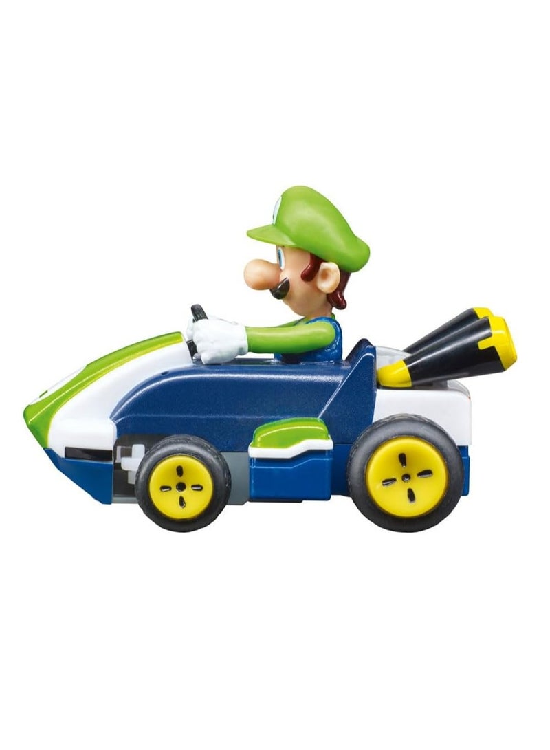 370430003P Mario Kart Mini RC Luigi | Fun Remote Control Racing Car | Perfect Gift for Mario Fans and Kids