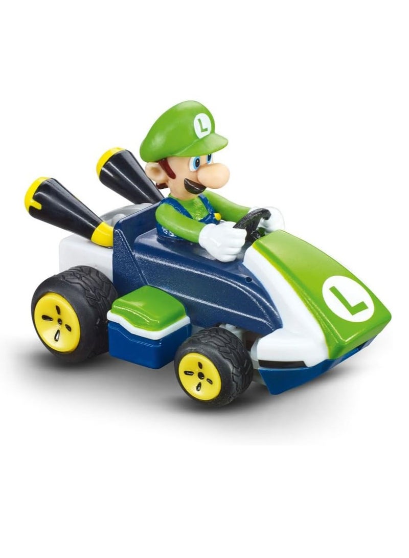 370430003P Mario Kart Mini RC Luigi | Fun Remote Control Racing Car | Perfect Gift for Mario Fans and Kids