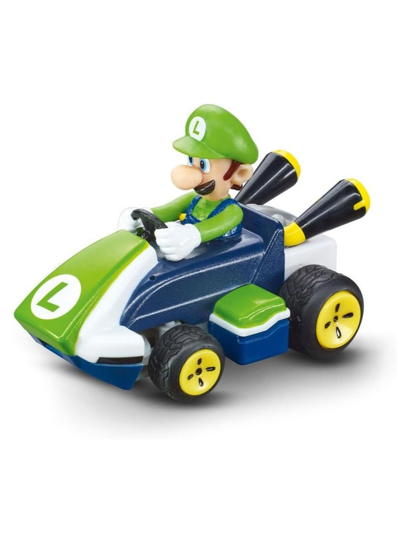 370430003P Mario Kart Mini RC Luigi | Fun Remote Control Racing Car | Perfect Gift for Mario Fans and Kids