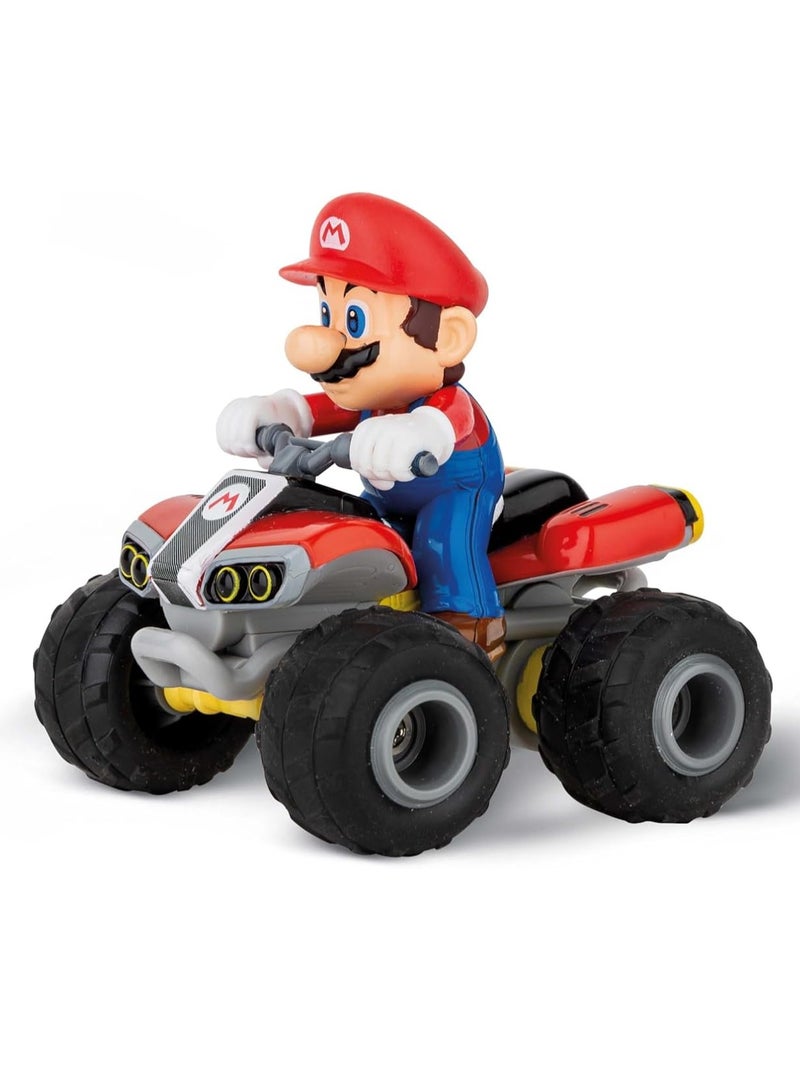 RC Mario Kart Mario Quad 24GHz Remote Controlled Car | Exciting Racing Action | Original License | Up to 8 Minutes Driving Time | Includes Pneumatic Tyres | A Must for Mario Fans of All Ages