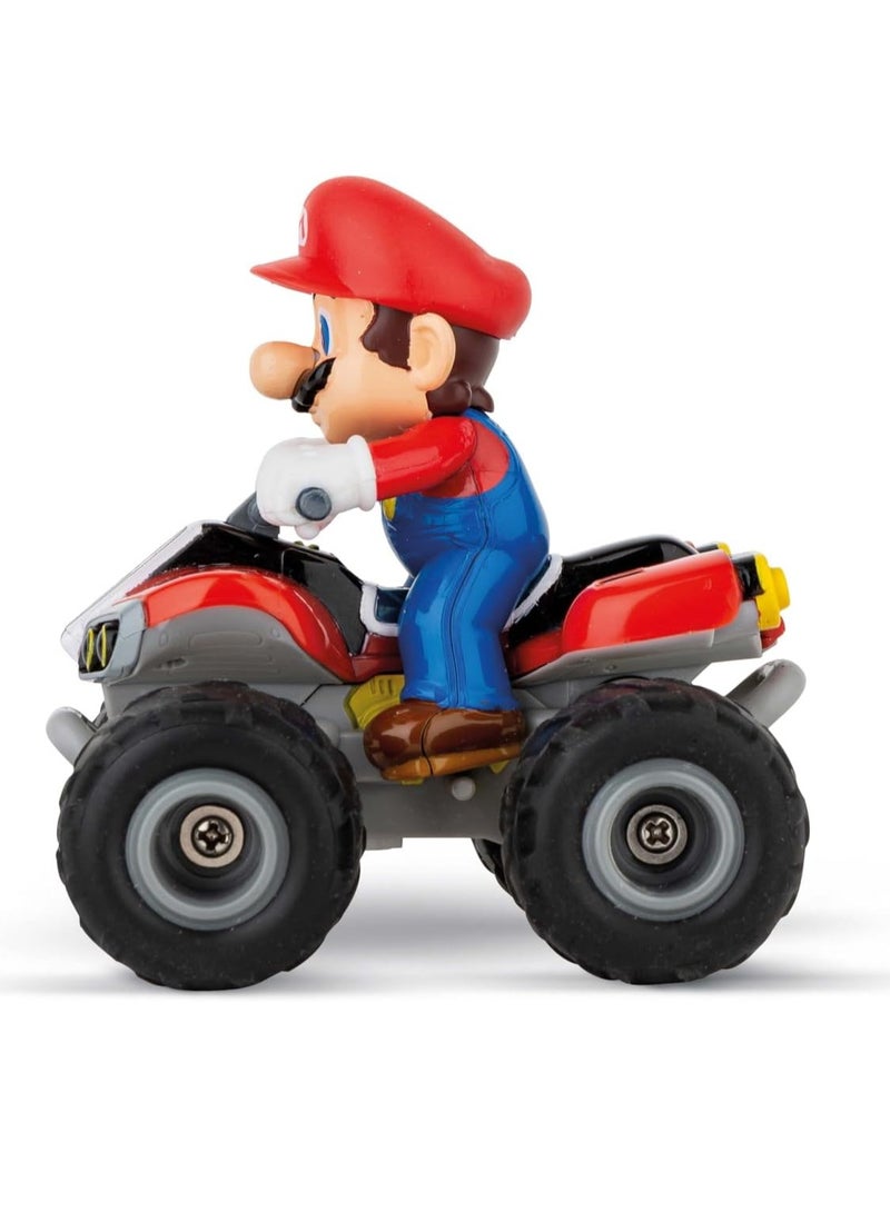 RC Mario Kart Mario Quad 24GHz Remote Controlled Car | Exciting Racing Action | Original License | Up to 8 Minutes Driving Time | Includes Pneumatic Tyres | A Must for Mario Fans of All Ages