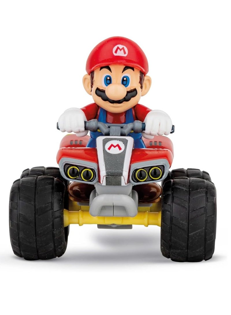 RC Mario Kart Mario Quad 24GHz Remote Controlled Car | Exciting Racing Action | Original License | Up to 8 Minutes Driving Time | Includes Pneumatic Tyres | A Must for Mario Fans of All Ages