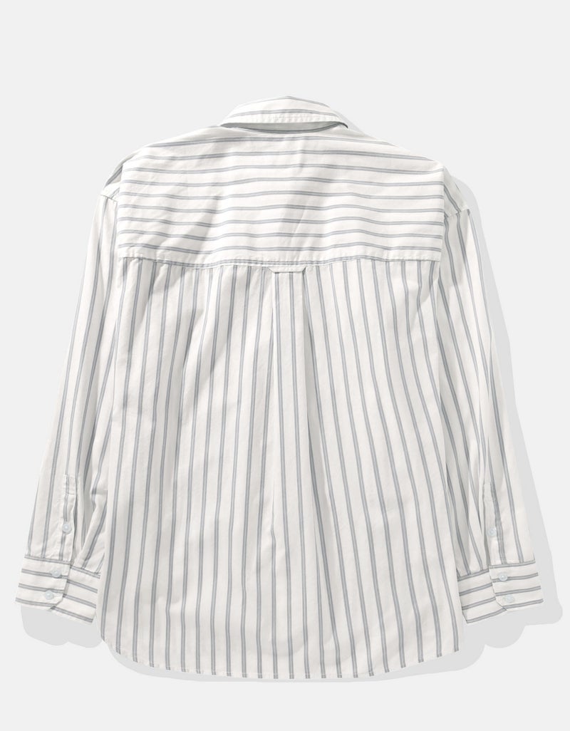 Striped Long Sleeve Button Down Shirt