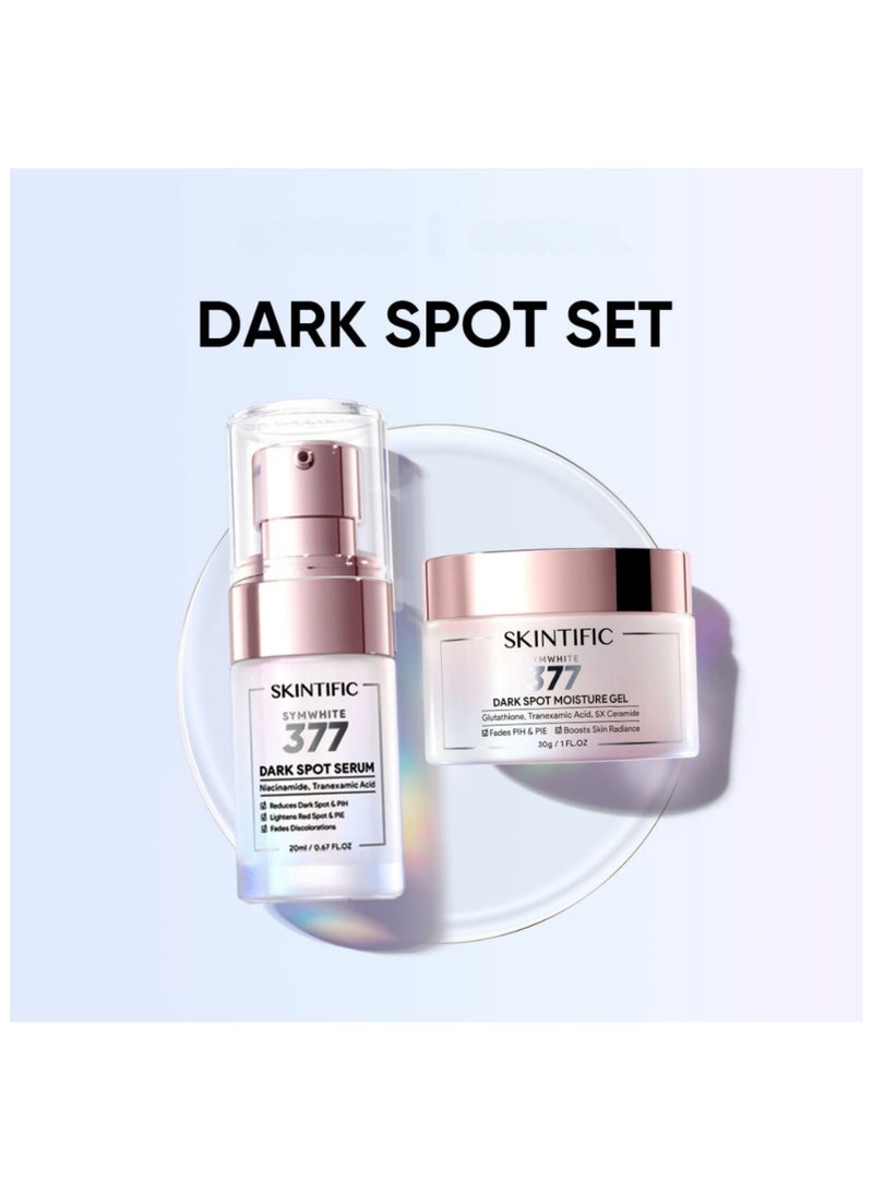 SKINTIFIC Sym White 377 Dark Spot Set Dark Spot Serum 20ml + Dark Spot Moisturizer Gel 30g