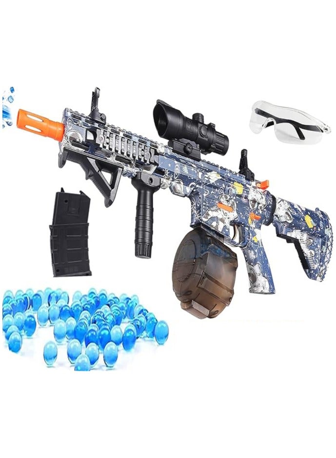 Electric Large Splatter Ball M416 Gel Ball Blaster with 5000 Water Bomb for Adults for Backyard Fun and Outdoor Team Shooting Games as Kids Toys Gun