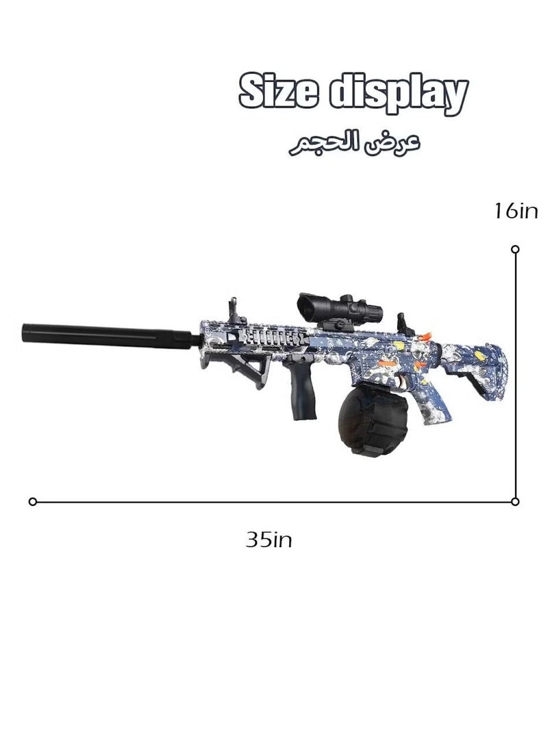 Electric Large Splatter Ball M416 Gel Ball Blaster with 5000 Water Bomb for Adults for Backyard Fun and Outdoor Team Shooting Games as Kids Toys Gun