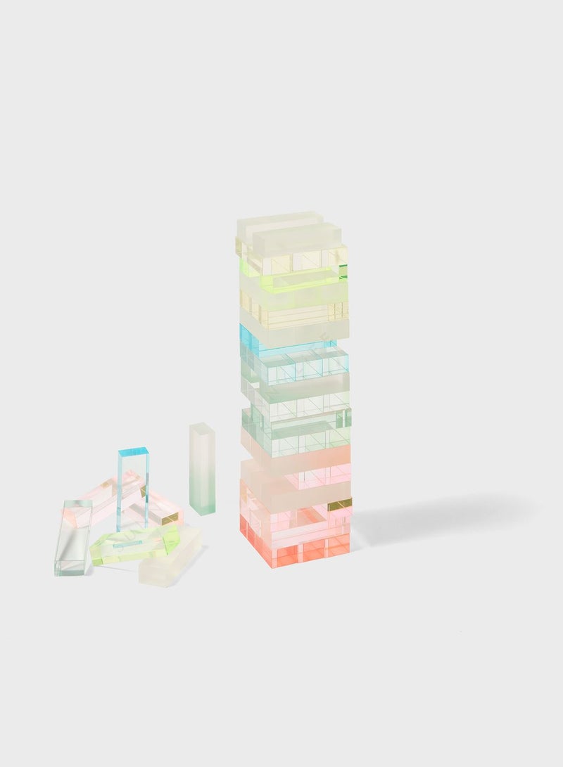 Ombre Lucite Jumbling Tower Sherbert