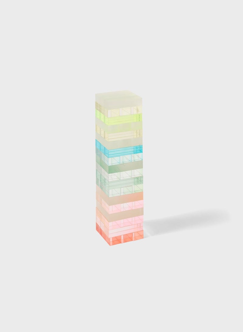 Ombre Lucite Jumbling Tower Sherbert