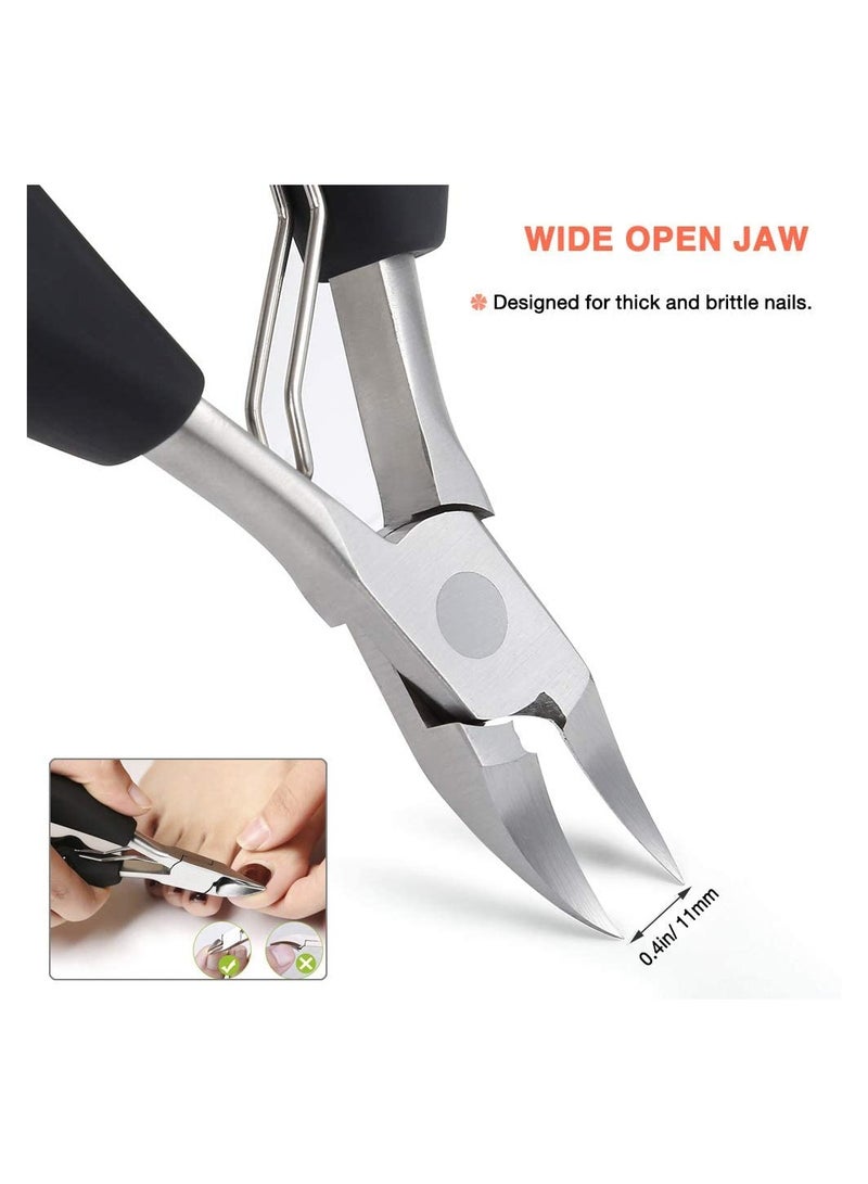 Toenail Clippers, Nail Clippers Trimmer for Thick or Ingrown Toenails, Fingernail Clipper Stainless Steel Clippers Scissors