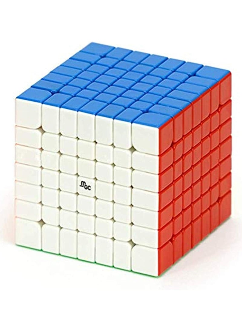 Cuberspeed YJ MGC 7x7 M Stickerless Speed Cube - Magnetic 7x7x7 Cube Puzzle Key Features:
