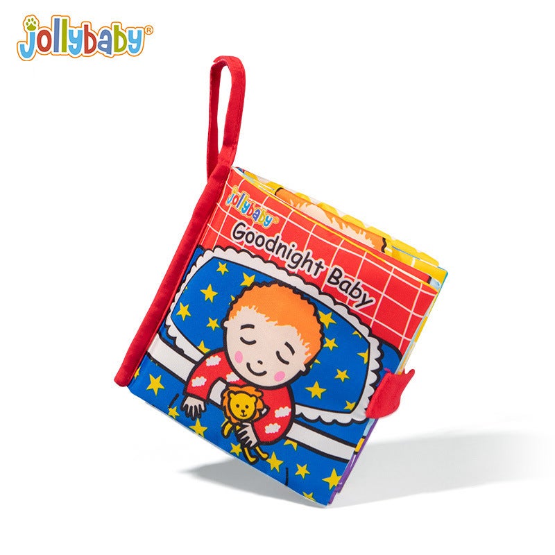 Jollybaby Animal Tail Cloth Book for Toddlers(chinese and english) good night baby cloth book (chinese and english) good night baby cloth book