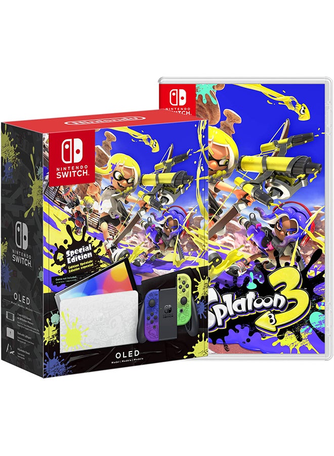 Nintendo Switch OLED The Splatoon 3 Edition plus Splatoon 3 game