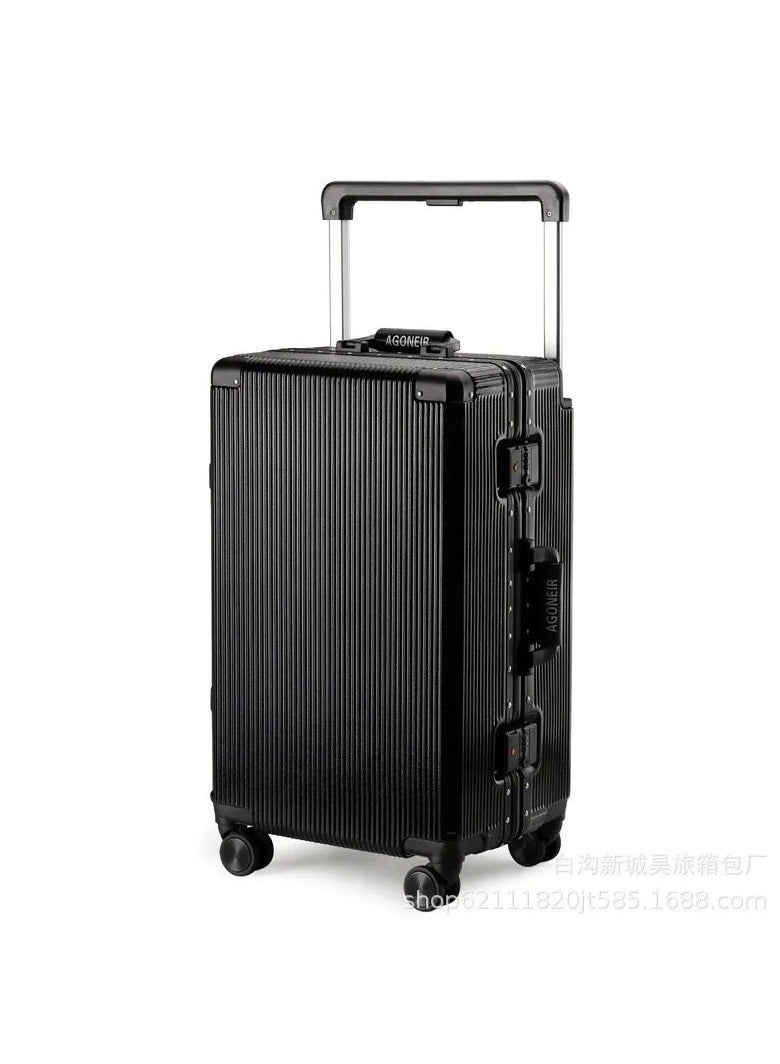 20-inch Aluminum Carry-On Suitcase Hard side Spinner Luggage with Lock Lightweight & Durable Travel Companion