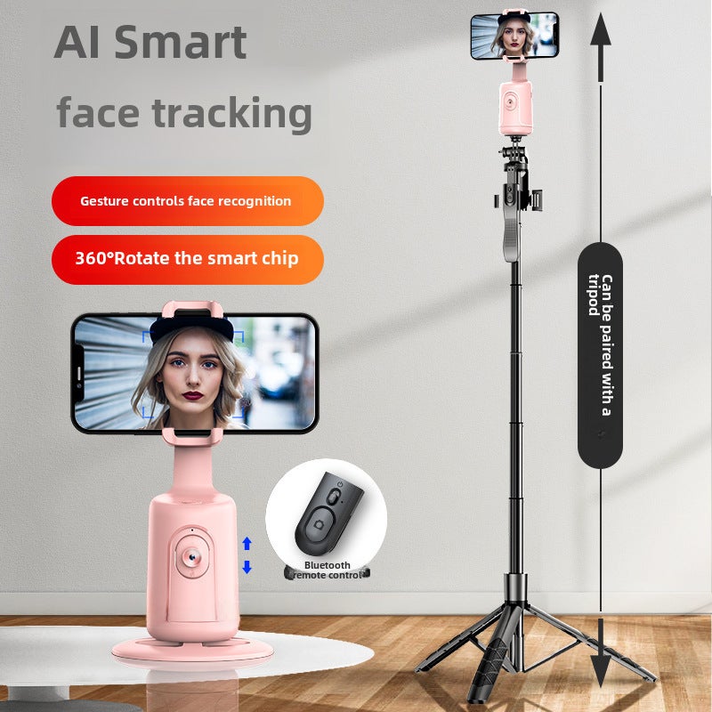 AI Face Recognition 360° Smartphone GimbalP01 pink black + L16 Black P01 pink black + L16 Black