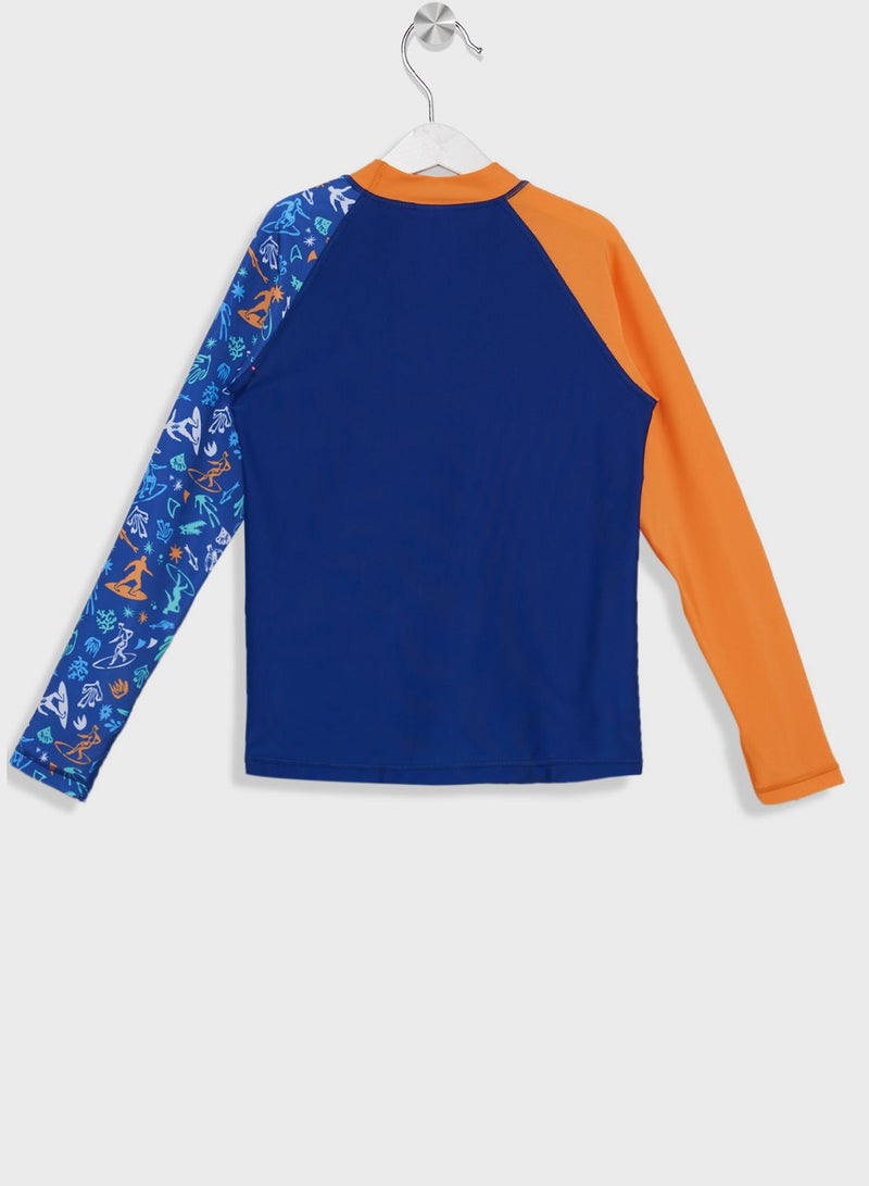 Kids Printed Rash Top