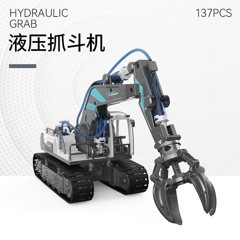 Hydraulic Mechanical Engineering Vehicle Construction Toy Set for Kids STEMHydraulic Power-Grab Hydraulic Power-Grab