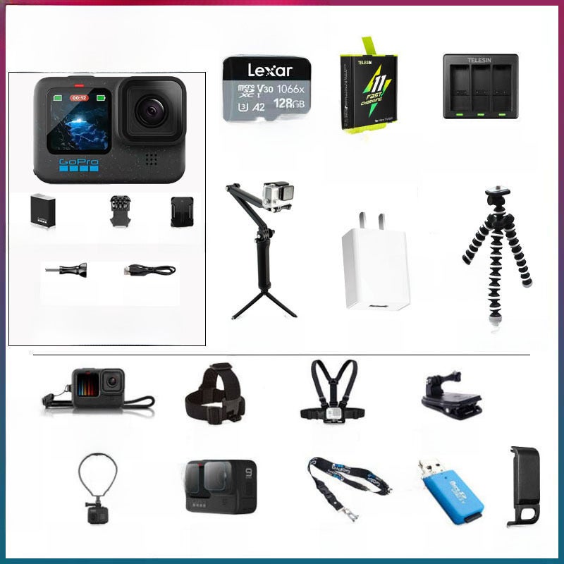 gopro12 sports camera HERO12 BLACK motorcycle riding anti-shake camera diving vlog cameraGoPro12 limited time special offer suit GoPro12 limited time special offer suit