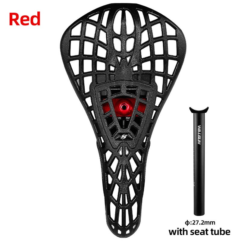 BMX Pivotal Lightweight Spider Saddle for Dirt RacingRed + alloy seat tube 27.2 Red + alloy seat tube 27.2