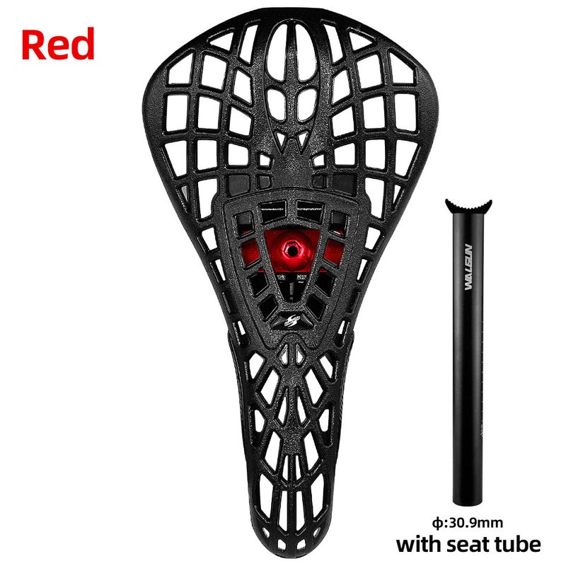 BMX Pivotal Lightweight Spider Saddle for Dirt RacingRed + alloy seat tube 30.9 Red + alloy seat tube 30.9