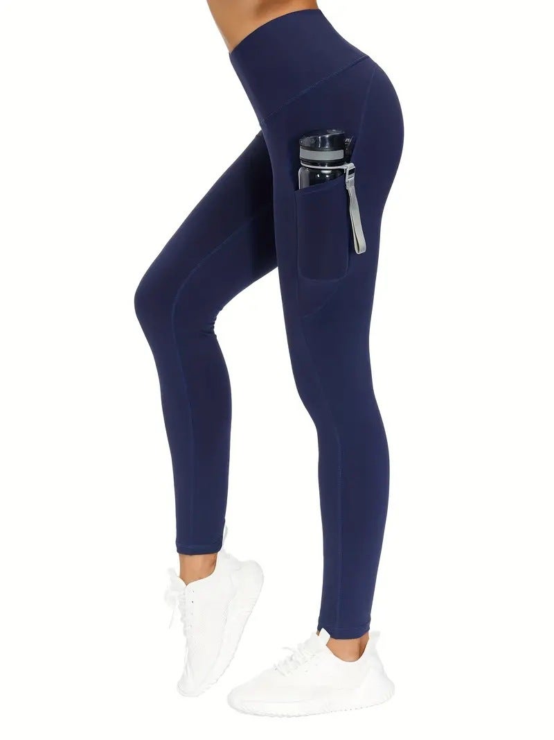 High Waist Tummy Control Yoga PantsNavy blue Navy blue