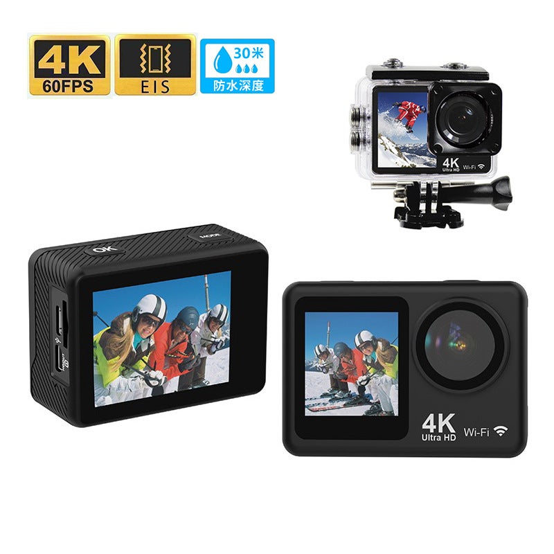 4K HD EIS Sports Camera Touch WiFi WaterproofD2x (round frame-4k-eis) non-touch screen D2x (round frame-4k-eis) non-touch screen