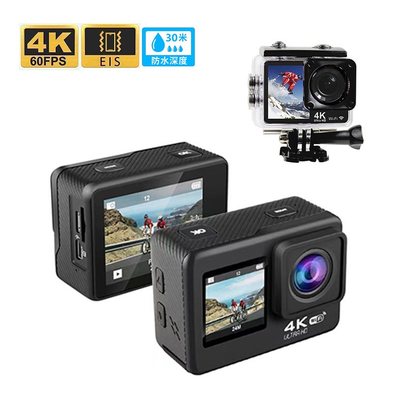 4K HD EIS Sports Camera Touch WiFi WaterproofD5x (square frame-4k-eis) non-touch screen D5x (square frame-4k-eis) non-touch screen