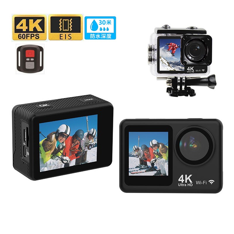 4K HD EIS Sports Camera Touch WiFi WaterproofD2x (round frame-4k-eis) non-touch screen + remote control D2x (round frame-4k-eis) non-touch screen + remote control