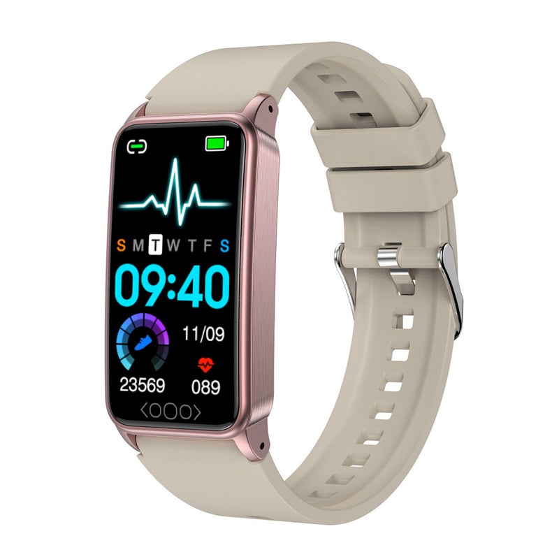 TK71Pro Smartwatch ECG Non-Invasive Glucose MonitorBeige Beige