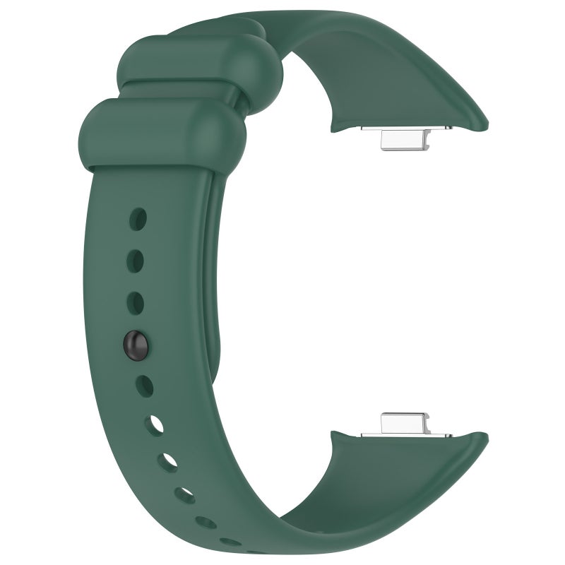 Silicone Strap for Redmi Watch 4 Mi Band 8 ProDark green Dark green