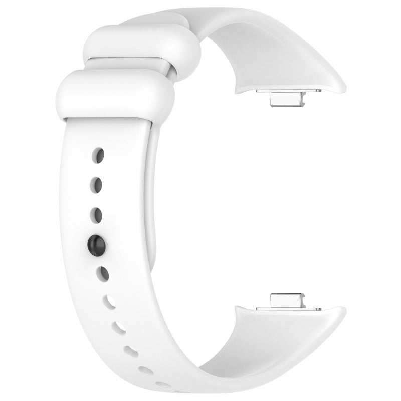 Silicone Strap for Redmi Watch 4 Mi Band 8 ProWhite White