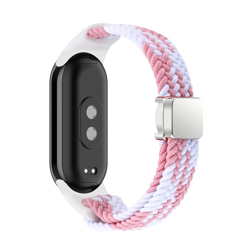 Xiaomi Band 8 Nylon Loop Bracelet Strap11# pink and white 11# pink and white