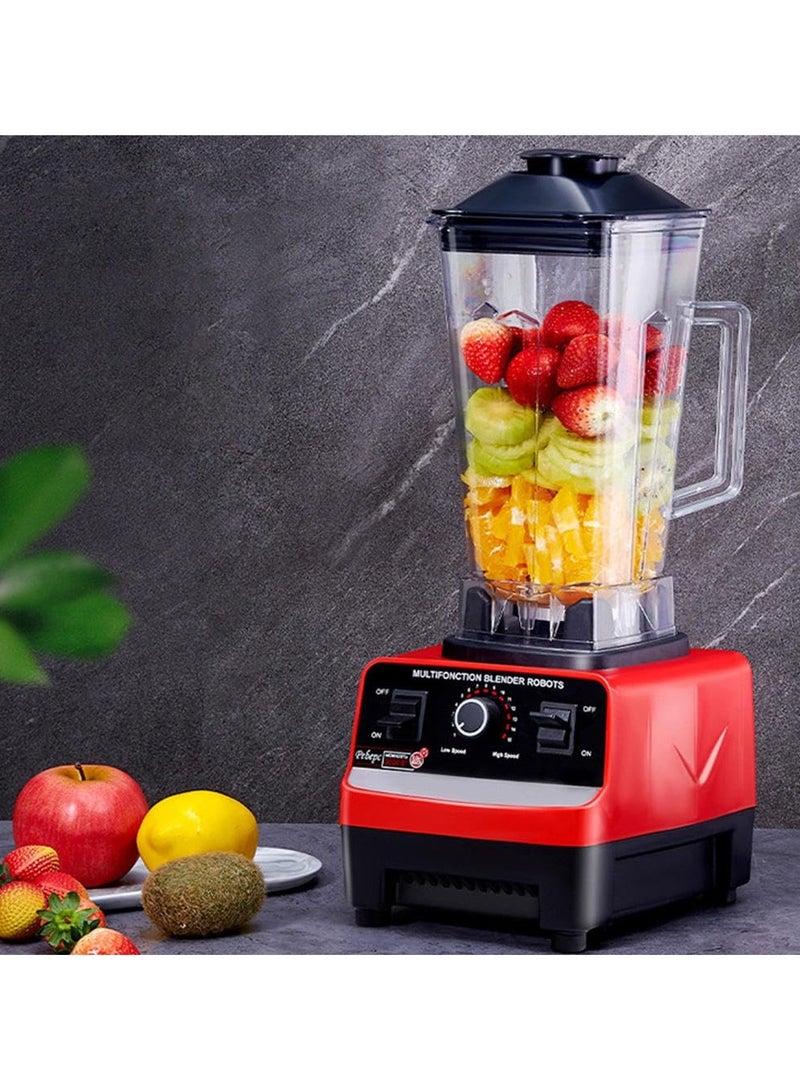 RuwaLuxe Multi Blender 4500W - Heavy Duty Commercial Grade Blender with 2 Jars, 15 Speed Timer, 6 Blades, Juicer & Food Processor