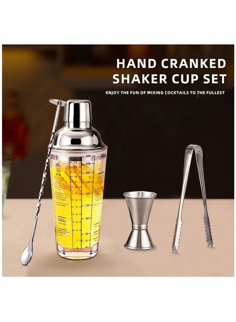 Bartender Cocktail Shaker Set 4-Piece Set --- shaker