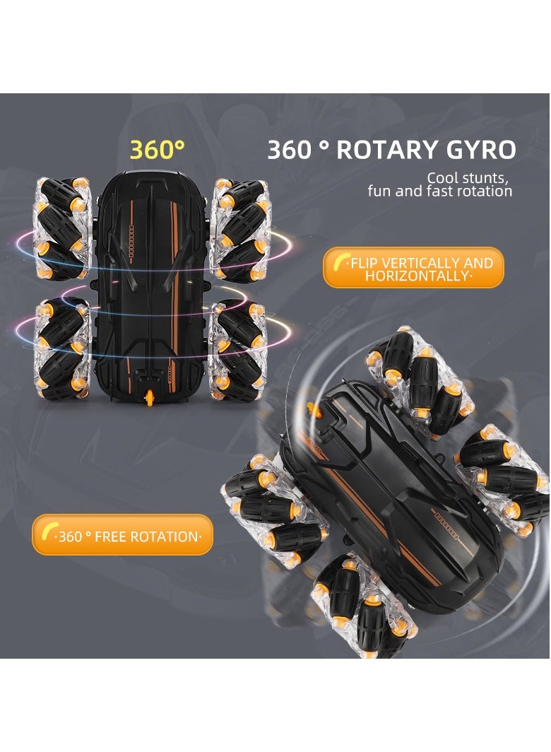 Lightning Remote Control Car, Cool Light, Double Sided Drift, Wall Climbing, Dual-Mode & Watch Control, 4x4 Off-Road Tail Flick RC Stunt Vehicle, High Speed, 360° Rotating & Flipping, Off-Road Electric Race Toy, Rechargeable Drifting Car for Kids Ages 6+