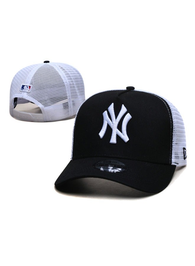 NEW ERA 9 New York Yankees baseball cap duckbill cap sun cap pure cotton mesh cap unisex