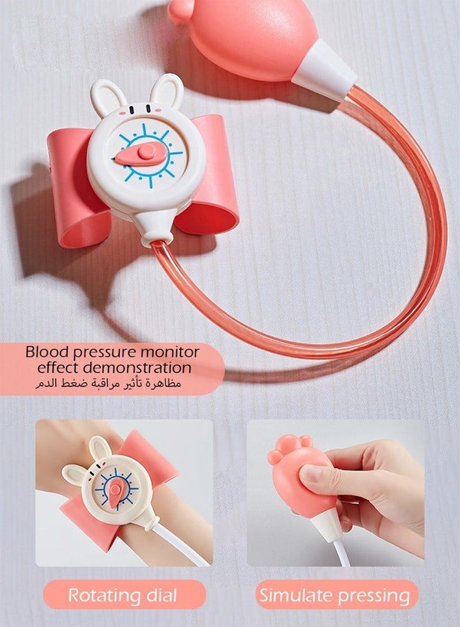 Children's Doctor Pretend Play with Nurse Uniform,Thermometer,Infusion set,Syringes,Medical Role Play,Doctor Playset Play House Toy for Boys Girls