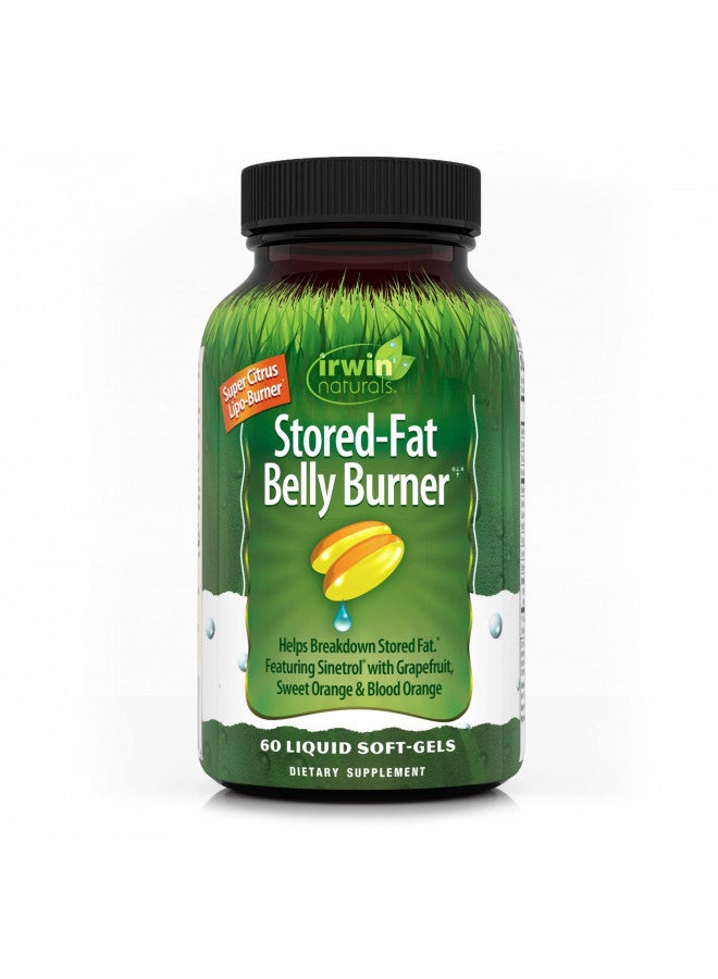 Irwin Naturals Stored-Fat Belly Burner - with Sinetrol, Grapefruit, Sweet Orange & Blood Orange - 60 Liquid Soft-Gels