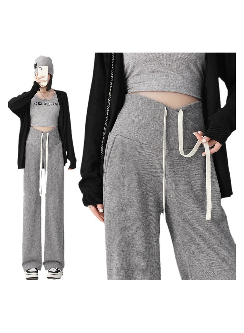 New Style Non-Belly Support Casual Wide-Leg Maternity Pants