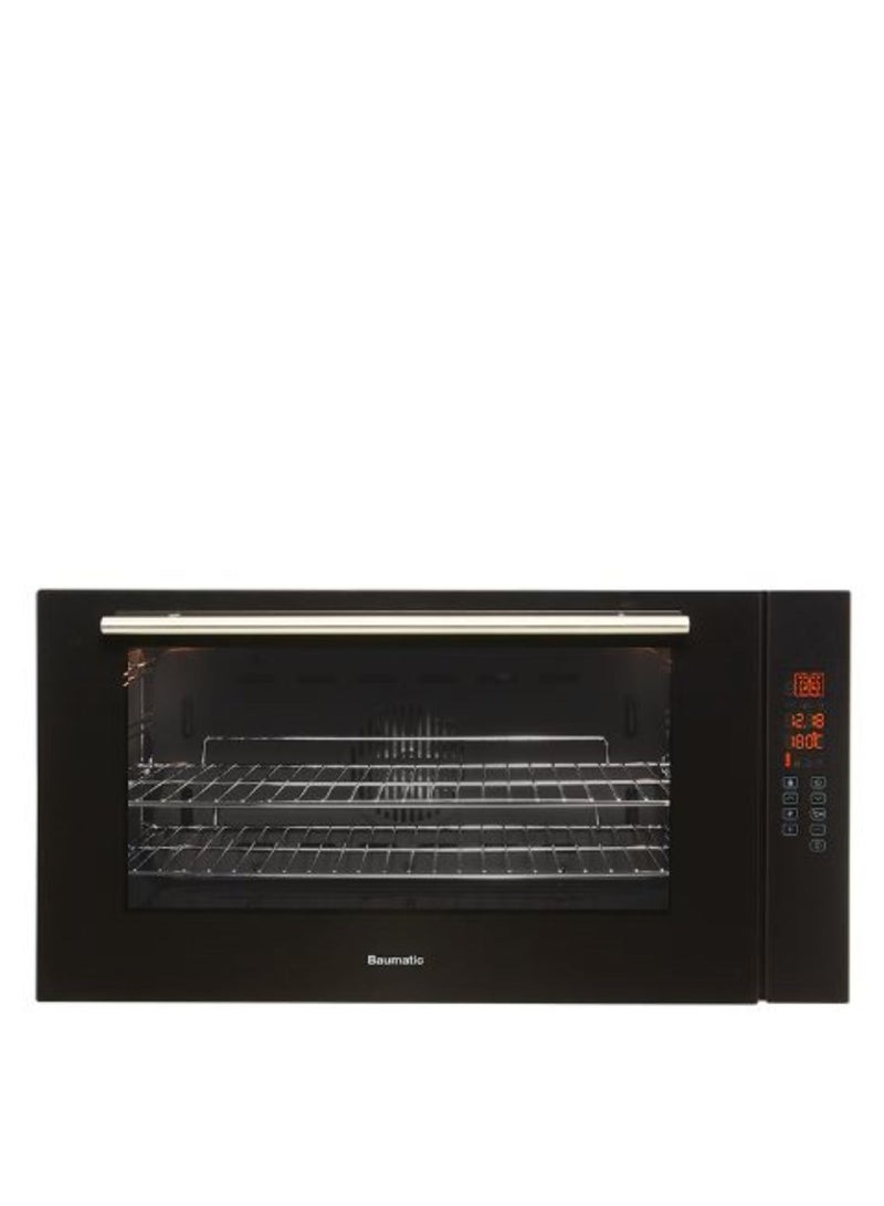 Baumatic BM90S 90cm 10 Multifunction Black Glass Function Touch Control Oven